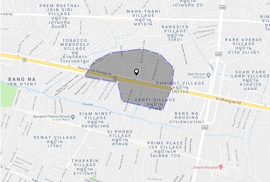 ฟังก์ชั่นกำหนดขอบเขตทางภูมิศาสตร์ (Geofencing)